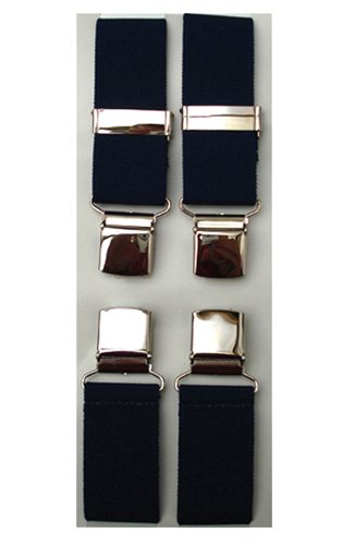 Navy Blue Clip-on Braces